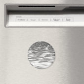 Abstrakte Nummer 3: Silbergrauer Schimmer Magnet (In Situ (Geschirrspüler))