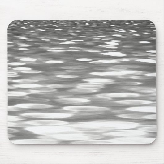 Abstrakte Nummer 3: Silbergrauer Schimmer Mousepad (Vorne)