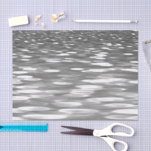 Abstrakte Nummer 3: Silbergrauer Schimmer Seidenpapier (Handwerk)