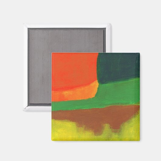 Abstrakte Nummer 4 Magnet (Vorderseite/Rückseite)