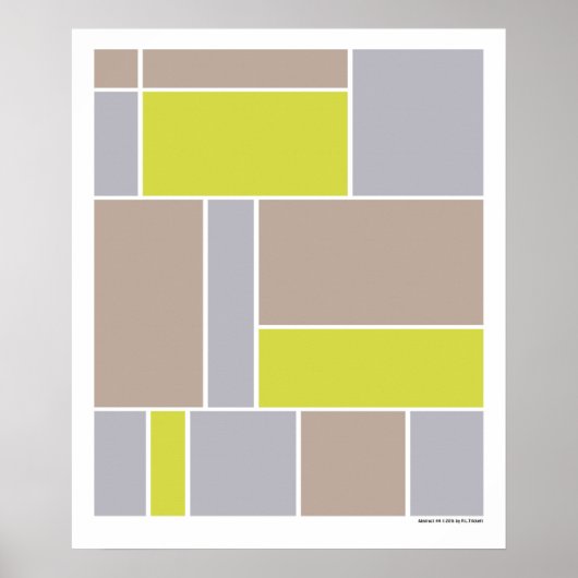 Abstrakte Nummer 4 Poster (Vorne)