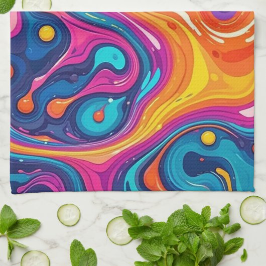 Abstrakte Oberflächenarte 1200 - KItchen Handtuch (Gefaltet)