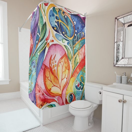 Abstrakte Oberflächenbilder 1207 - Duschvorhang (Beispiel)