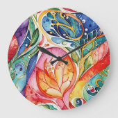 Abstrakte Oberflächenbilder 1207 - Wall-Uhr Große Wanduhr (Vorderseite)