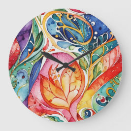 Abstrakte Oberflächenbilder 1207 - Wall-Uhr Große Wanduhr