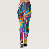Abstrakte Oberflächengrafiken 1217 - Leggings (Rückseite)