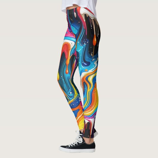 Abstrakte Oberflächengrafiken 1217 - Leggings (Links)