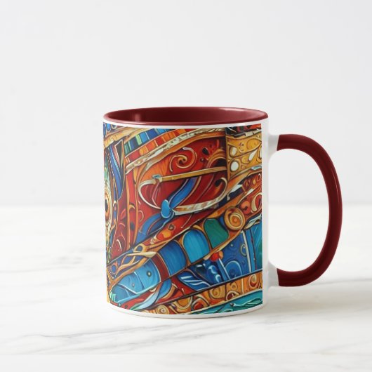 Abstrakte Oberflächenvorlage 1214 - Kaffeezubereit Tasse (Rechts)