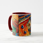 Abstrakte Oberflächenvorlage 1214 - Kaffeezubereit Tasse (Vorderseite Links)