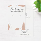 Abstrakte Ohrring-Anzeigetafel in Pastellrosa (Schreibtisch)