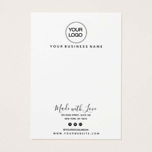 Abstrakte Ohrring-Anzeigetafel in Pastellrosa (Rückseite)