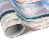 Abstrakte Öl-Leinwand: Zeitgenössische Textur Geschenkpapier (Rolleneckpunkt)