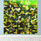 Abstrakte Öl- und Acrylmalerei 2 Leinwanddruck (Insitu (Holzboden))