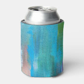 Abstrakte Ölfarbe Leinwand Textur Dosenkühler (Kanne Vorderseite)