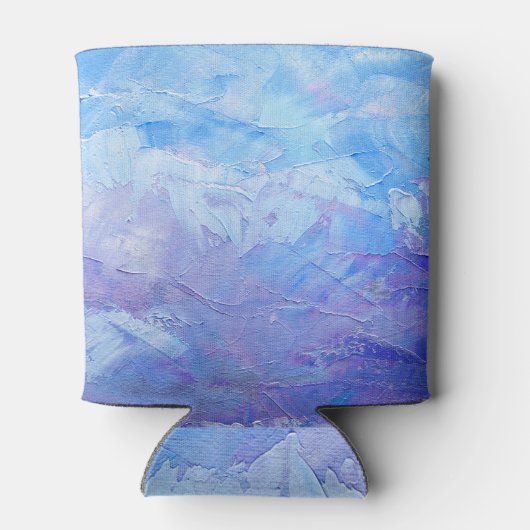 Abstrakte Ölfarbe Leinwand Textur Dosenkühler (Rückseite)