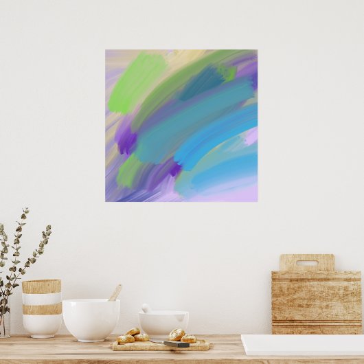 abstrakte Ölfarbe Poster (Küche)