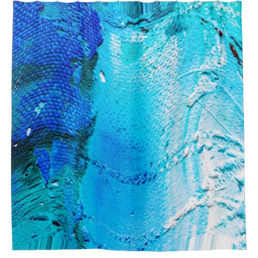 Abstrakte Ölfarbe Textur auf Leinwand, Hintergrund Duschvorhang (Vorderseite)