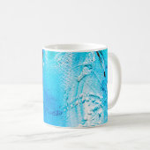Abstrakte Ölfarbe Textur auf Leinwand, Hintergrund Kaffeetasse (VorderseiteRechts)