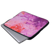 abstrakte Ölfarbe Textur auf Leinwand, Hintergrund Laptopschutzhülle (Vorne Knopf)