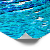 Abstrakte Ölfarbe Textur auf Leinwand, Hintergrund Poster (Ecke)