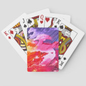 Abstrakte Ölfarbenlackierung Spielkarten (Rückseite)