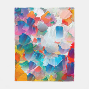 Abstrakte Ölgemälde. Kreatives Design Hintergrund Fleecedecke