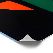 Abstrakte Ölgemälde Poster (Ecke)