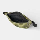 Abstrakte Olive Green Blume Nahtloses Muster Bauchtasche (Offen)