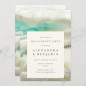 Abstrakte Olive Green Watercolor-Partnerin Einladung (Vorne/Hinten)