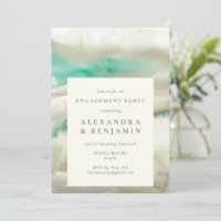 Abstrakte Olive Green Watercolor-Partnerin