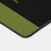 Abstrakte Olive Yellow Dog Pfote Pet Grooming Schreibtischunterlage (Ecke)