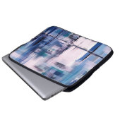 Abstrakte Ölmalerei auf Leinwand, handgezeichnete Laptopschutzhülle (Vorne Knopf)