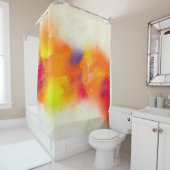 Abstrakte Ölmalerei auf Leinwand Textur.  Duschvorhang (Beispiel)