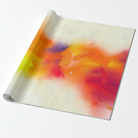 Abstrakte Ölmalerei auf Leinwand Textur.  Geschenkpapier (Ungerollt)
