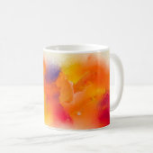 Abstrakte Ölmalerei auf Leinwand Textur.  Kaffeetasse (VorderseiteRechts)