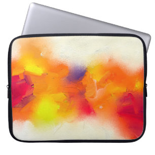 Abstrakte Ölmalerei auf Leinwand Textur. Laptopschutzhülle