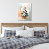 Abstrakte Ölmalerei auf Weihnachtsbaum Leinwanddruck (Insitu (Schlafzimmer))