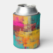 Abstrakte Ölmalerei, ausdrucksstarker Hintergrund. Dosenkühler (Kanne Vorderseite)