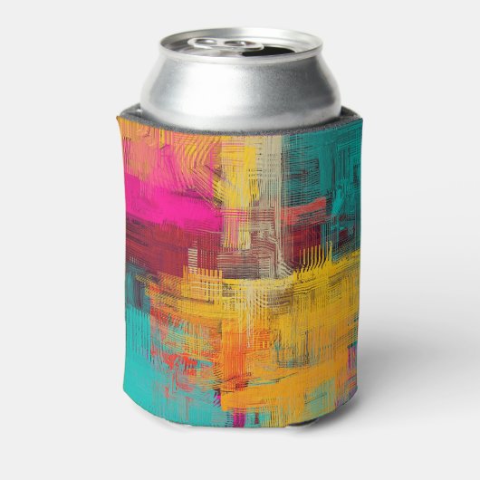 Abstrakte Ölmalerei, ausdrucksstarker Hintergrund. Dosenkühler (Kanne Rückseite)