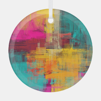 Abstrakte Ölmalerei, ausdrucksstarker Hintergrund. Ornament Aus Glas