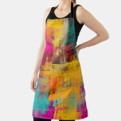 Abstrakte Ölmalerei, ausdrucksstarker Hintergrund. Schürze (InSitu)