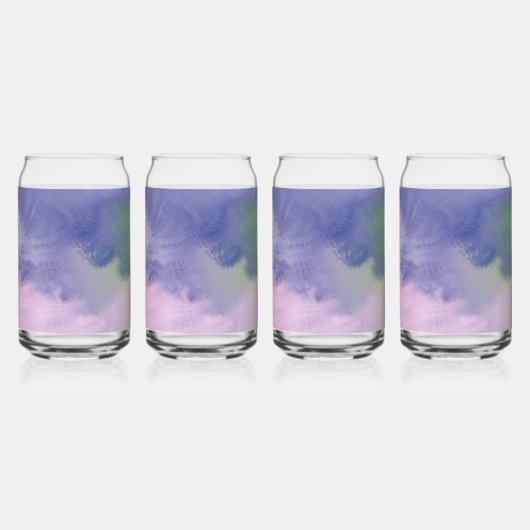 abstrakte Ölmalerei Dosenglas (Vorderseite)