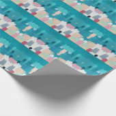 Abstrakte Ölmalerei, farbenfrohe Textur. Geschenkpapier (Ecke)