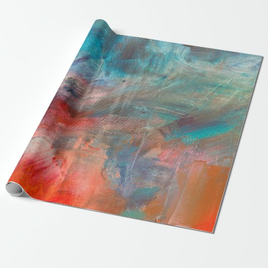 Abstrakte Ölmalerei Hintergrund. Öl auf Leinwand Geschenkpapier (Ungerollt)
