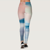 Abstrakte Ölmalerei, Leinwand-Textur. Leggings (Rückseite)