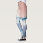 Abstrakte Ölmalerei, Leinwand-Textur. Leggings (Links)