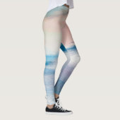 Abstrakte Ölmalerei, Leinwand-Textur. Leggings (Rechts)