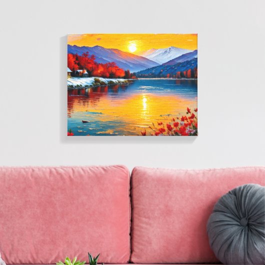 Abstrakte Ölmalerei Leinwanddruck (Insitu (Wohnzimmer))