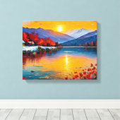 Abstrakte Ölmalerei Leinwanddruck (Insitu (Holzboden))