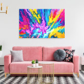 Abstrakte Ölmalerei Leinwanddruck (Insitu (Wohnzimmer))
